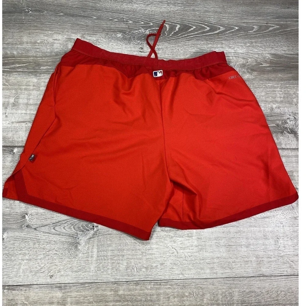 St. Louis Cardinals Shorts Mens 3XL Red MLB Baseball Nike Dri‎ Fit Authentic